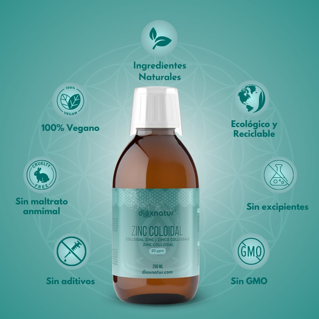 coloide de zinc para la piel