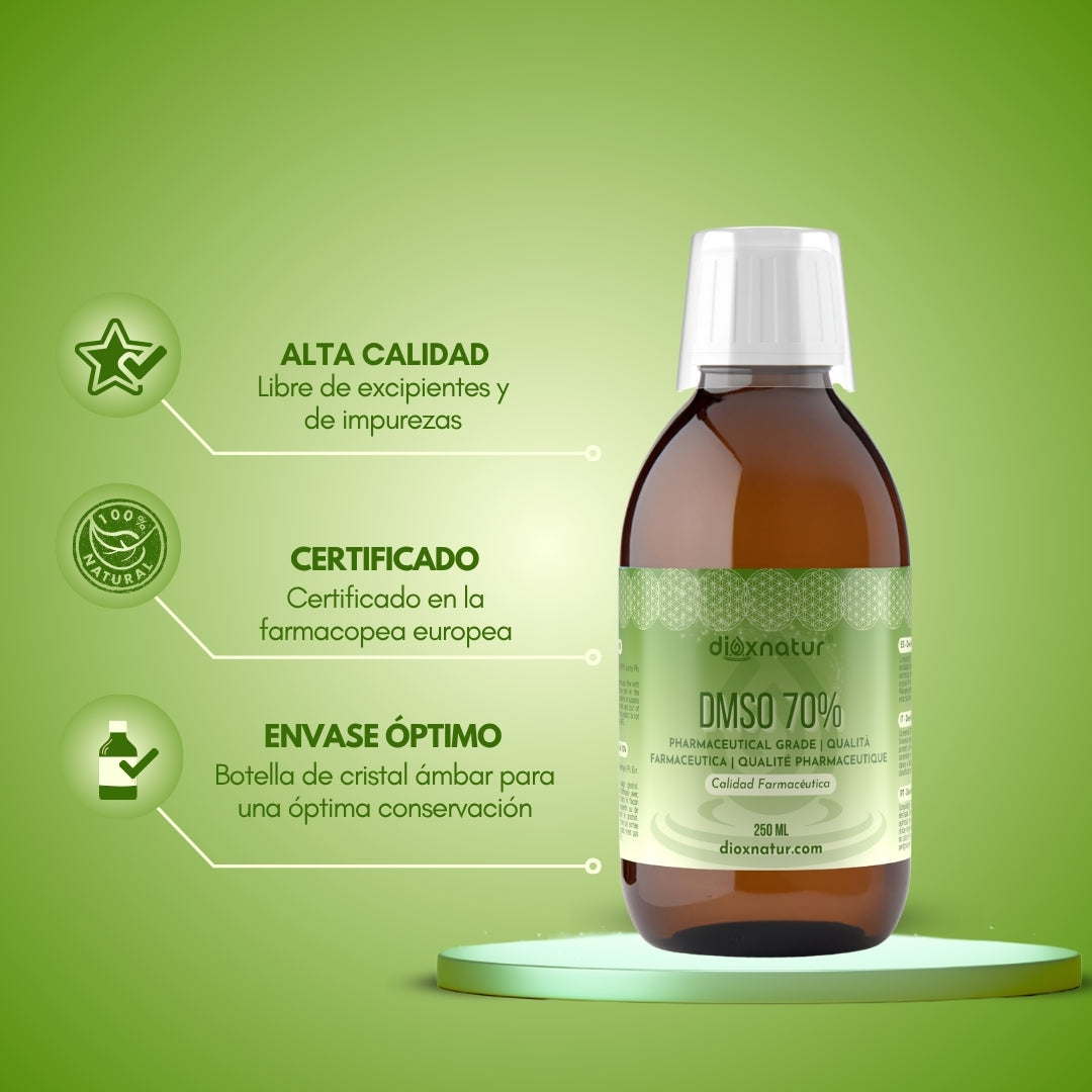 dmso dimetilsulfóxido 70% 250 ml