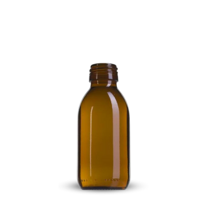 botella vidrio ambar 125 ml
