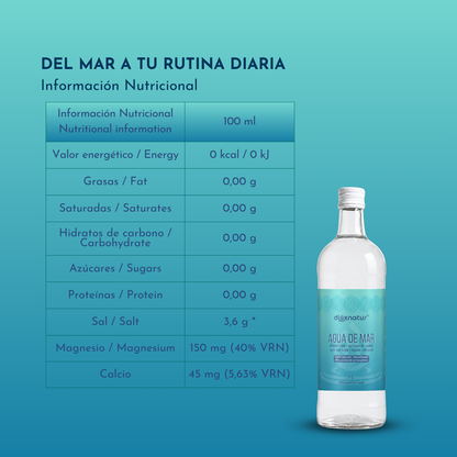como tomar agua mar hipertonica