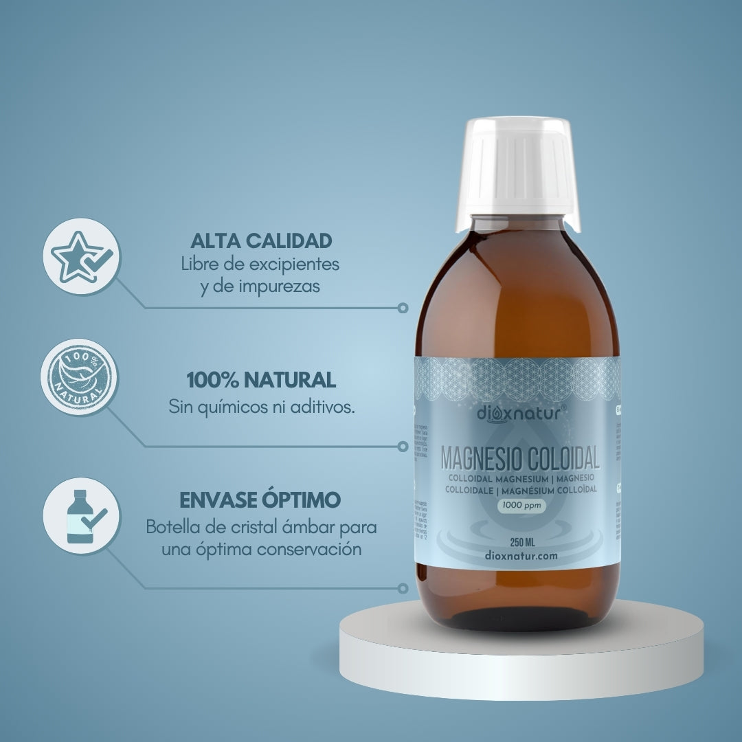 magnesio coloidal 1000 ppm 250 ml propiedades