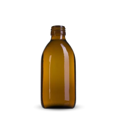 botella vidrio ambar 250 ml