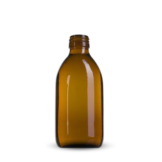 botella vidrio ambar 250 ml